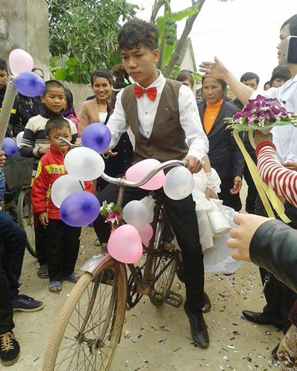 Năm phương tiện rước dâu có một không hai ở Việt Nam