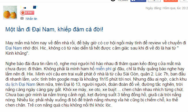 Xôn xao chuyến du lịch Đại Nam “nhớ đời” dịp mở cửa miễn phí Xôn xao chuyến du lịch Đại Nam “nhớ đời” dịp mở cửa miễn phí