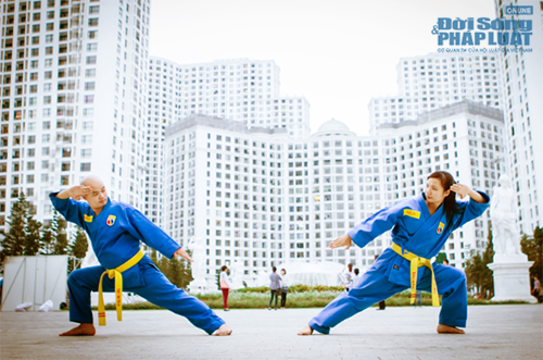 Cô dâu “tung cước”chú rể trong bộ ảnh cưới đậm chất võ thuật