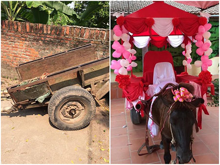 Chú rể đón dâu bằng xe ngựa khiến nhà gái “đứng hình”