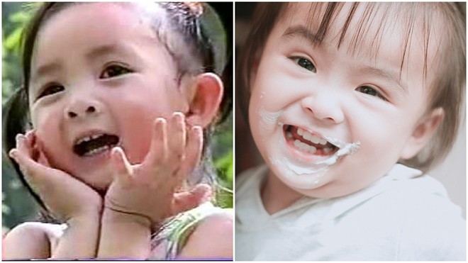 Em bé 18 tháng giống hệt Xuân Mai “điên đảo” dân mạng