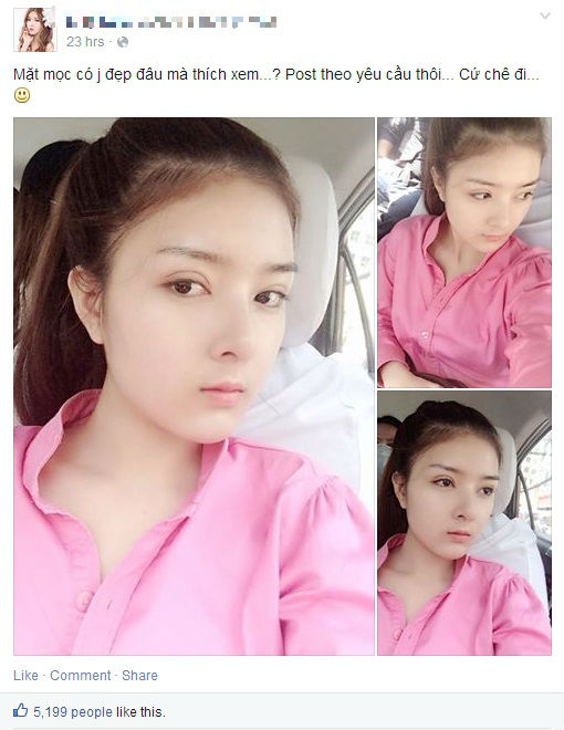 Lilly Luta chia sẻ ảnh mặt mộc trước tin đồn phẫu thuật thẩm mỹ