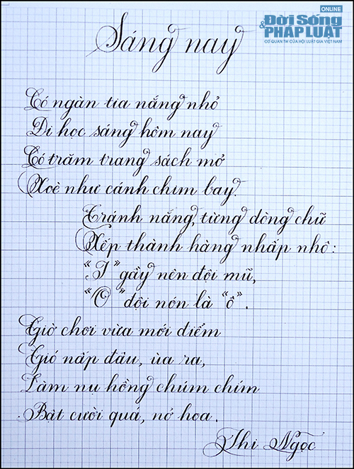 Thầy giáo 9X chữ đẹp như in muốn “truyền nghề” cho trẻ mồ côi