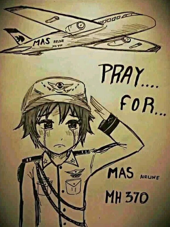 Cộng đồng mạng cùng cầu nguyện cho chuyến bay MH 370 Cộng đồng mạng cùng cầu nguyện cho chuyến bay MH 370