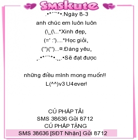 Những tin nhắn hay, ý nghĩa mừng ngày 8/3