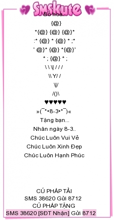 Những tin nhắn hay, ý nghĩa mừng ngày 8/3