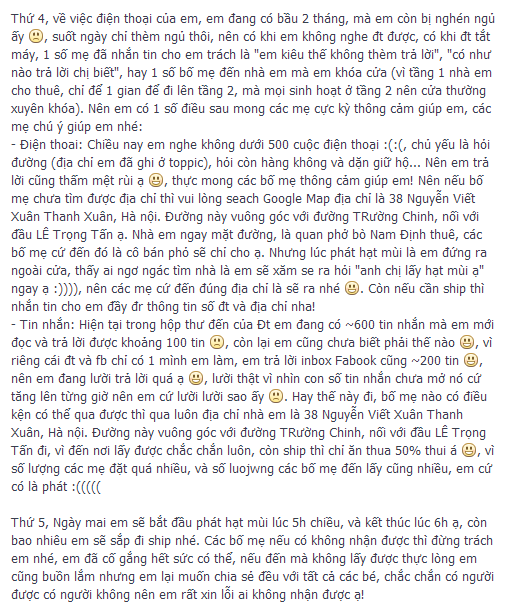 Cô tiên phát “hạt mùi già miễn phí cho các bé chữa bệnh sởi”