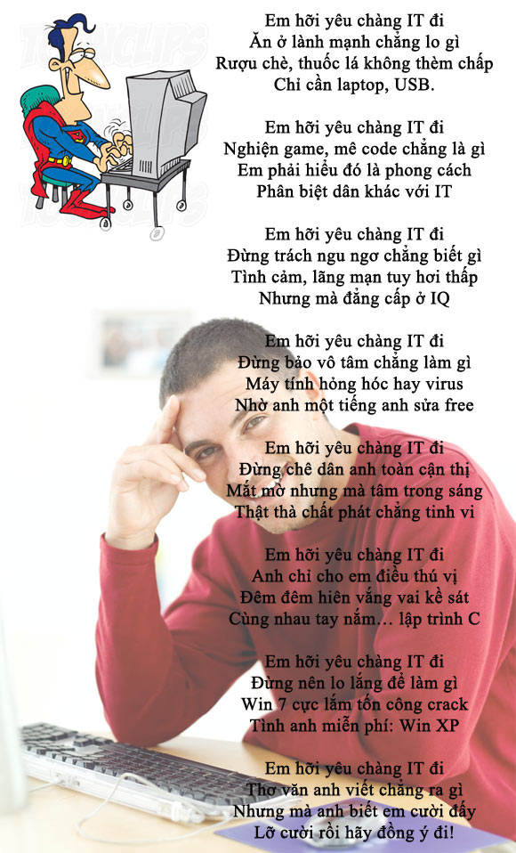 Dân mạng thích thú với “Em hỡi yêu chàng IT đi”