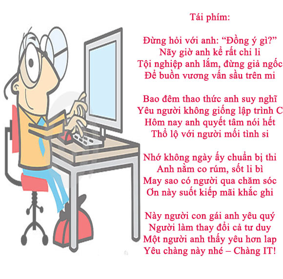 Dân mạng thích thú với “Em hỡi yêu chàng IT đi”