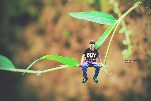 Bộ ảnh siêu thực “Hóa người tí hon” của chàng 9X gây sốt