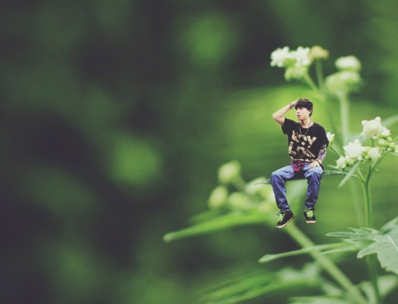 Bộ ảnh siêu thực “Hóa người tí hon” của chàng 9X gây sốt