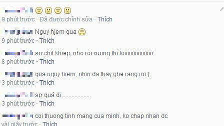 Nam thanh niên cưỡi xe máy đu dây cáp treo gây sốc