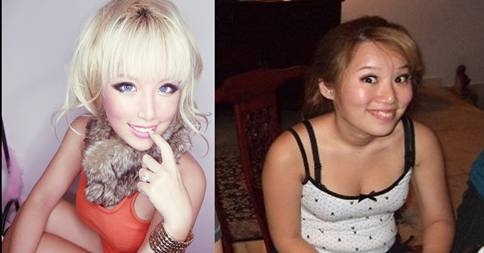Giật mình với “dung nhan” thực của các Hot girl mạng