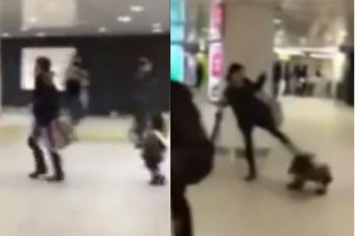  Sốc clip “Mẹ dùng chân đá vào đầu bé gái”