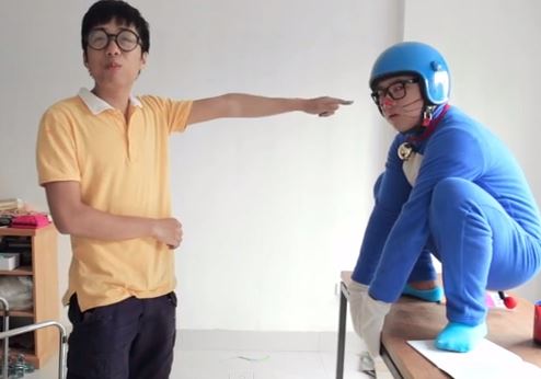 Hài hước clip Doremon có thực ngoài đời thì sao?