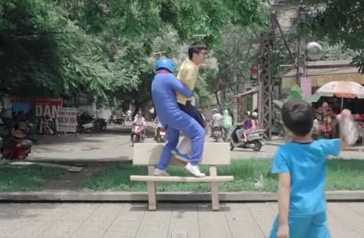 Hài hước clip Doremon có thực ngoài đời thì sao?