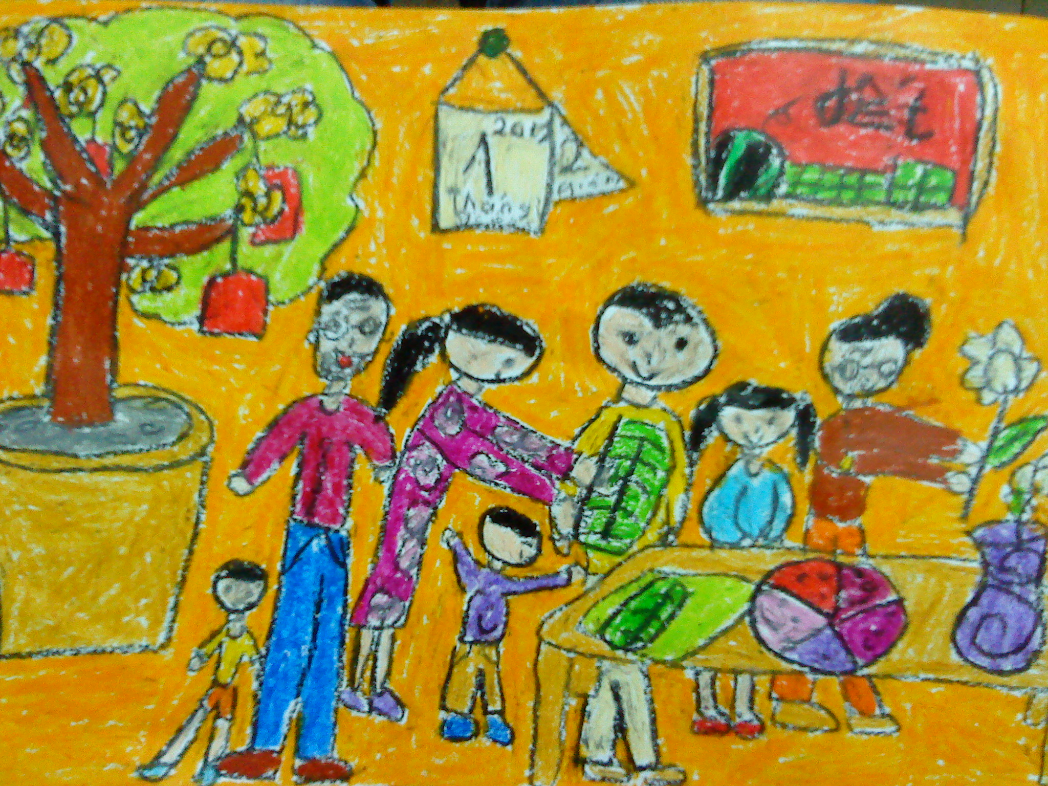  Những bức họa về gia đình siêu dễ thương