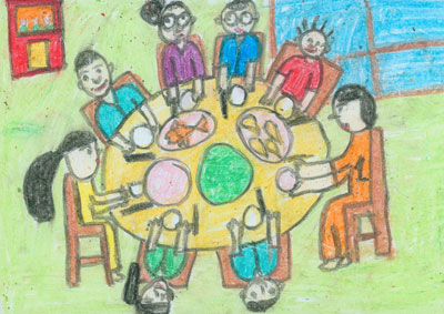  Những bức họa về gia đình siêu dễ thương