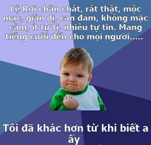 Hài hước ảnh chế “ca sĩ” Lệ Rơi