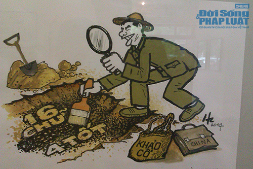 Thâm thúy tranh biếm họa “Hướng về Biển Đông” 