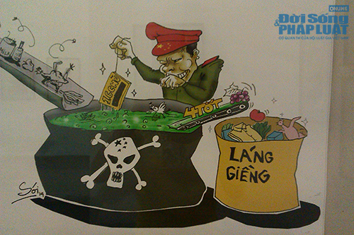 Thâm thúy tranh biếm họa “Hướng về Biển Đông” 