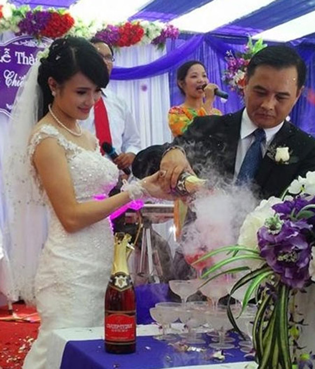 Em gái Công Vinh bất ngờ lấy chồng luống tuổi