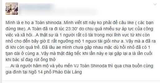 Toàn Shinoda qua đời: Phẫn nộ những trò câu like “rẻ tiền” Toàn Shinoda qua đời: Phẫn nộ những trò câu like “rẻ tiền”