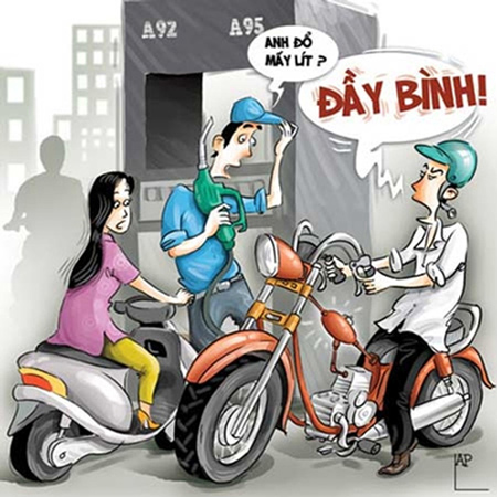 Hài hước ảnh chế xăng bất ngờ giảm giá