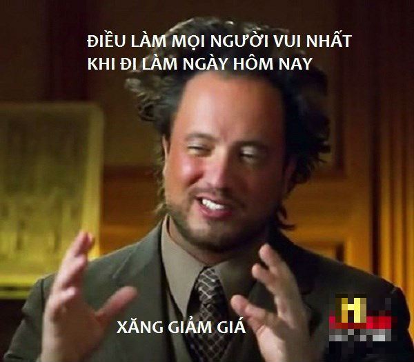 Hài hước ảnh chế xăng bất ngờ giảm giá