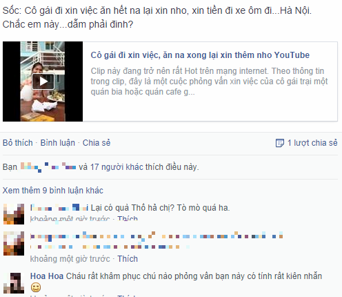 Clip: Cô gái đi xin việc ăn na xong xin thêm nho nhà tuyển dụng