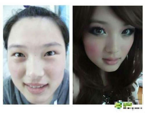 Giật mình với nhan sắc thật của các hot girl