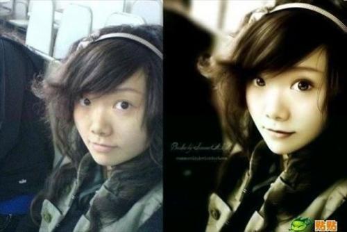 Giật mình với nhan sắc thật của các hot girl