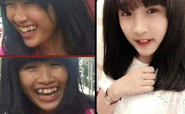 Giật mình với nhan sắc thật của các hot girl