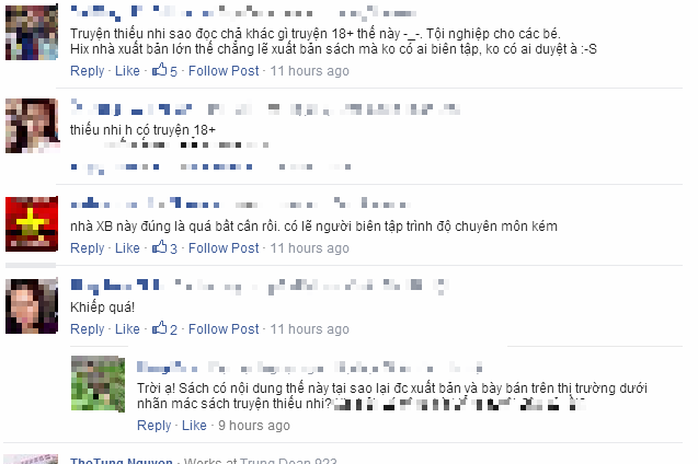 Truyện dành cho thiếu nhi có nội dung 18+ gây sốc