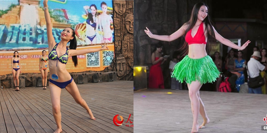 Choáng trước nhan sắc thí sinh thi hoa hậu bikini Trung Quốc