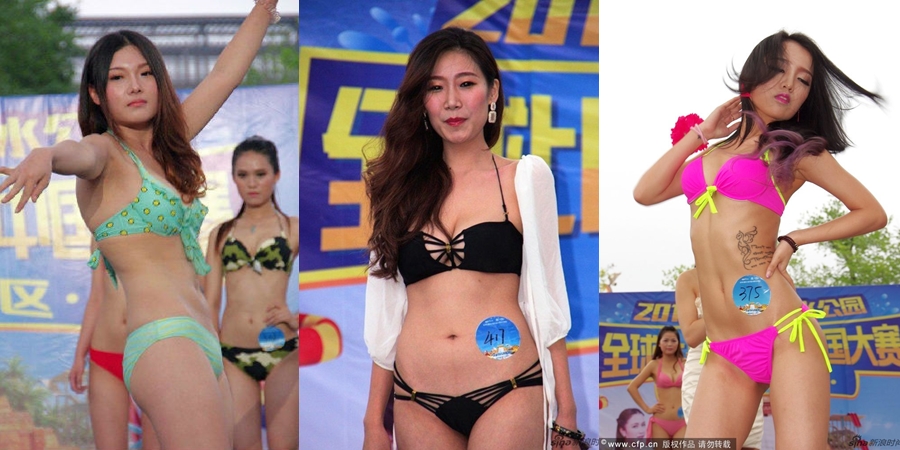Choáng trước nhan sắc thí sinh thi hoa hậu bikini Trung Quốc