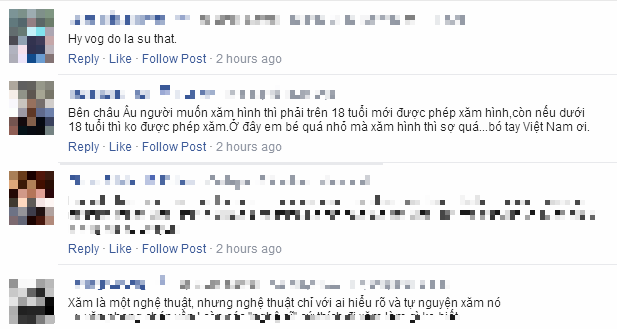 Clip: Bố dẫn con bốn tuổi đi xăm hình gây tranh cãi Clip: Bố dẫn con bốn tuổi đi xăm hình gây tranh cãi