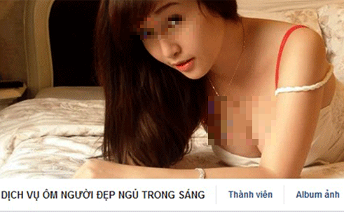 Dịch vụ “ngủ ôm” không sex nở rộ trên mạng xã hội