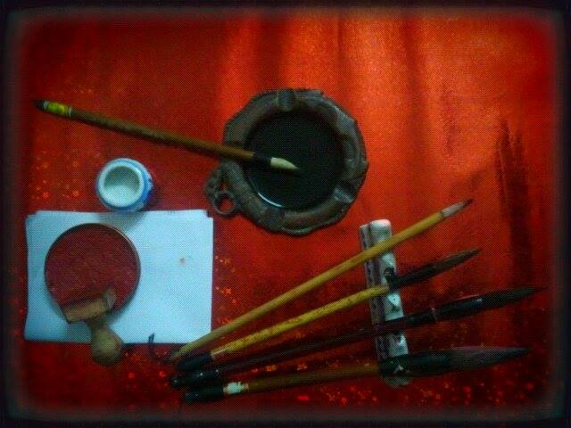 8X Hải Phòng đam mê vẽ tranh thư pháp 