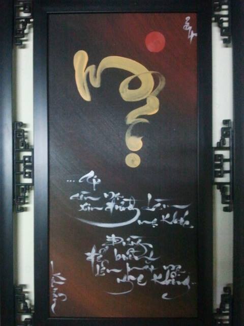 8X Hải Phòng đam mê vẽ tranh thư pháp 