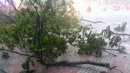 Mưa hơn 2 giờ liền, Sài Gòn “mênh mông như sông”