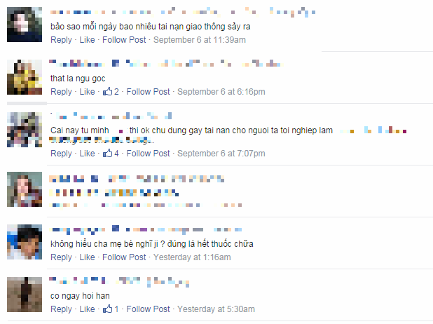 Rùng mình bé 5 tuổi điều khiển xe máy trên đường