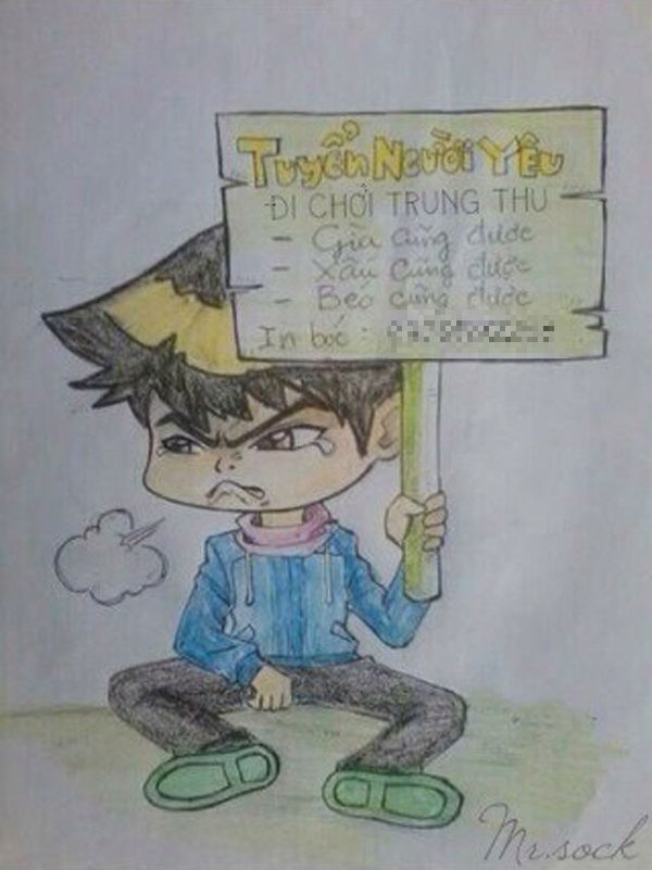 Ảnh chế nỗi buồn dân F.A ngày Trung thu