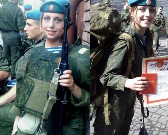 Ấn tượng với nữ binh sĩ nhảy dù xinh đẹp như búp bê