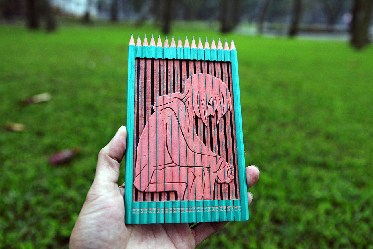 Tỉ mẫn khắc bút chì nghệ thuật