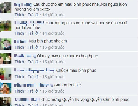Dân mạng vui mừng khi nữ sinh bị tai nạn ở Xã Đàn tỉnh lại Dân mạng vui mừng khi nữ sinh bị tai nạn ở Xã Đàn tỉnh lại