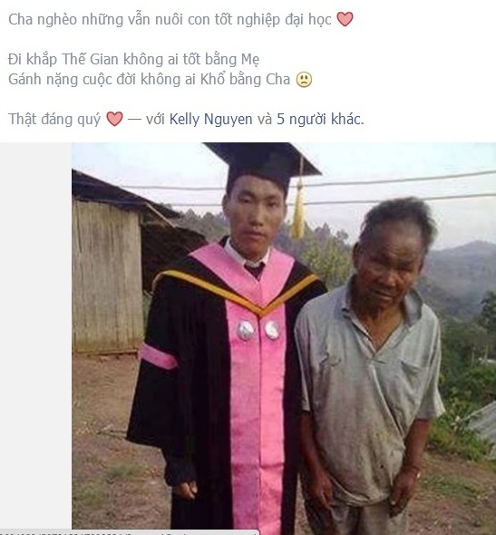 Xúc động hình ảnh cha nghèo nuôi con tốt nghiệp Đại học Xúc động hình ảnh cha nghèo nuôi con tốt nghiệp Đại học