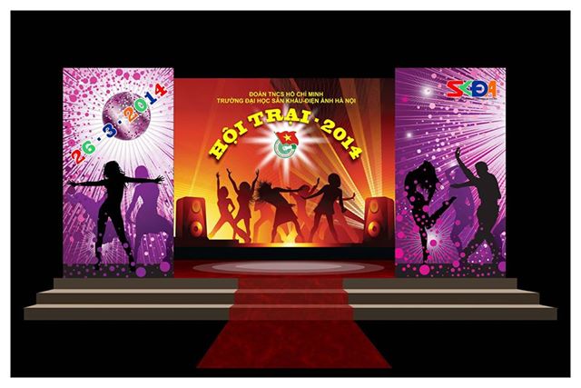 Sinh viên Đại học Sân khấu Điện ảnh Hà Nội sôi nổi ngày 26/3