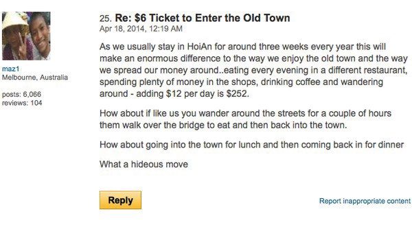 Thu phí đi dạo phố cổ, Hội An gây thất vọng cho khách du lịch Thu phí đi dạo phố cổ, Hội An gây thất vọng cho khách du lịch