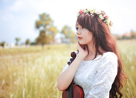 Nữ sinh ảnh thẻ hóa thân thành công chúa đồng quê cực đáng yêu